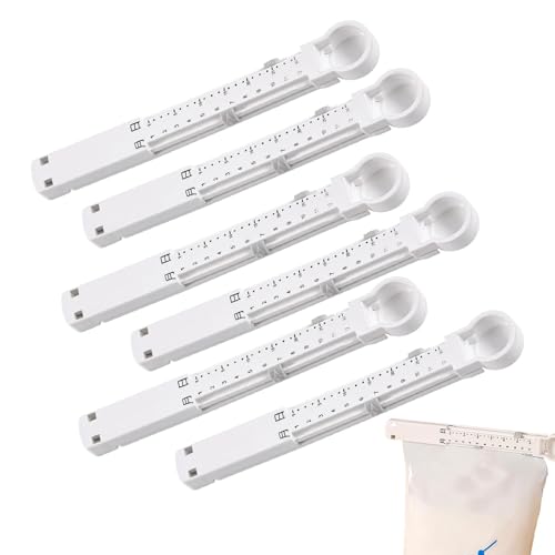 Clips de cierre de alimentos, clip de cierre para bolsas de alimentos, pinzas de cierre de cocina para bolsas de alimentos y aperitivos, pinzas portátiles de 6 capas para bolsas de alimentos de cocina