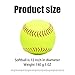 Baisidiwei Softballs 12 Pack Sports Practice Softballs 12 Inch Official Size and Weight Softball Unmarked Autograph Softball Training Ball for Games, Soft Toss, Batting, Fielding, Hitting, Pitching