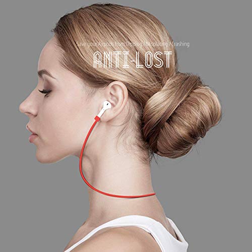 Image of Ultra Strong Magnetic Airpod Pro Strap Anti-Lost Cord Sports Lanyard Compatible with Airpods 3rd 2nd Generation Pro 3 2 1 (3 Red)