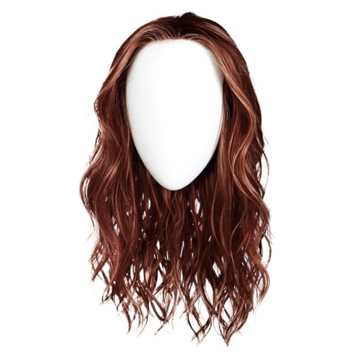 Raquel Welch Selfie Mode Wig with Long Wavy Layers, Memory Cap lll and Lace Front, Average Cap Size, RL32/31 Cinnabar
