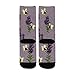 susiyo Artistic Lavender Bee Pruple Hiking Socks Boy Girls - Cushioned Crew Socks for Kids Soft, Breathable & Seamless Toe for All-Day Comfort