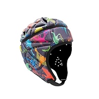 Casque Protection Rugby 7v7 Enfant – Coque Souple Rembourrée – Casque Gardien Football Réglable