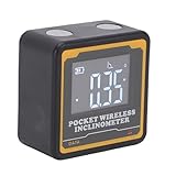 Generic Digital Inclinometer Compact Backlit Screen Angle for Woodworking Construction, Bluetooth Transmission for Data Recording, Portable Electronic Tool for Workshop Professionals