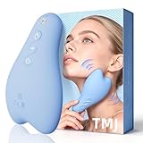 TMJ Relief Massager Products - Features 3 Heat Modes and 10 Vibration Modes, Face and Neck Lymph Node Massage to Relieve TMJ Pain Caused, Gua Sha Board is Designed to Effectively Conform to the Muscle