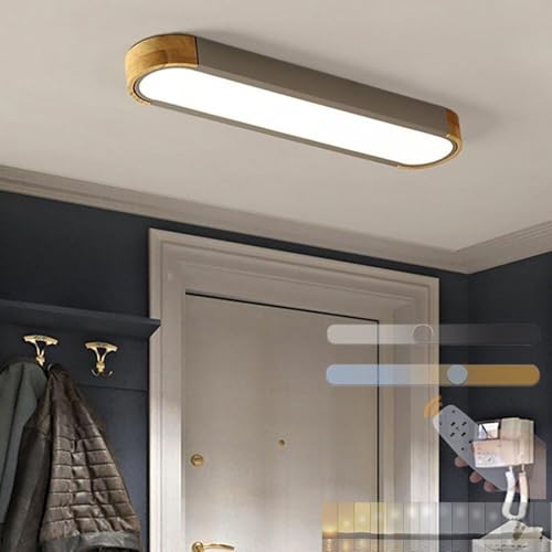 Lampe de plafond LED moderne 56W avec luminosité ajustable gris