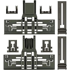 Upgraded WPW10546503 Dishwasher Top Rack Adjuster For Kitchenaid Dishwasher Parts Upper Rack W10546503 Dishwasher Replacement Parts For Whirlpool Kenmore Dishwasher Upper Rack KDTE334GPS0 KDTM354DSS4