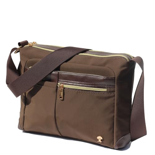 ESVAN Nylon Crossbody Bag For Women Waterproof Lightweight Casual Multi Pockets Shoulder Handbag Purse