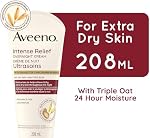 Aveeno Intense Relief Overnight Cream - Shea Butter, Colloidal Oat - Dry Skin Lotion- Fragrance Free, 208 mL
