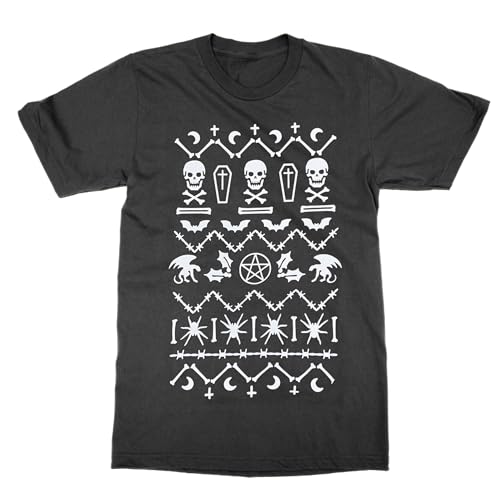 T-shirt de Noël moche gothique pour participer au concours de bureau