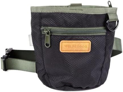 Wilderdog Dog Training Treat Pouch with Magnetic and Zipper Closu...
