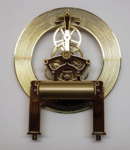 Generic Replacement for Anniversary Quartz Skeleton Clock Movement with Dial New Gold 5 7/8"" Tall