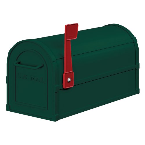 Salsbury Industries 4850GRN Heavy Duty Rural Mailbox, Green