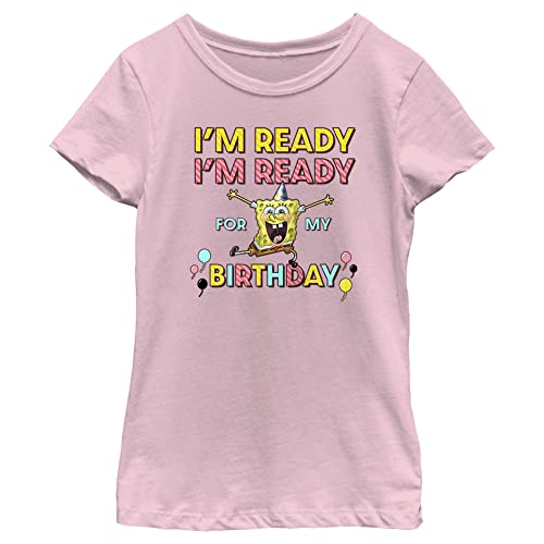 Fifth Sun Spongebob Squarepants Ready Sponge Bday Girls Short Sleeve Tee Shirt