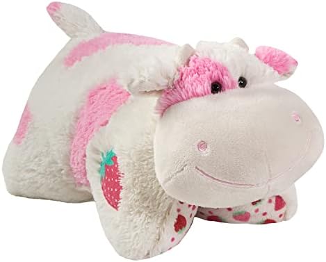 Pillow Pets Sweet Scented Strawberry Cow Stuffed Animal Plush Toy