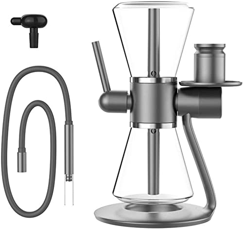 ILYF 13"Metallschwerpunkthaare - 360 rotierende Hukahn Set, Hakenschläger - modern einzigartige Formglasmaterial Big Shisha mit Hukahnschüssel für Häuser, Bars, Clubs, Partys (Color : C)