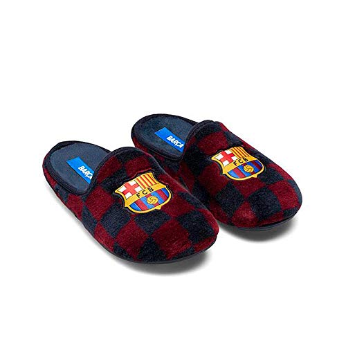 Zapatillas Oficiales FC Barcelona 1a Equipación Zapatillas de Estar por casa Hombre Invierno Otoño - 34.5 EU