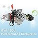 EOPOAYI GY6 150cc PD24J Carburetor Ignition Coil Starter Solenoid Relay CDI Kit for GY6 125cc 150cc Taotao Scooter Moped ATV Go Kart 157QMJ Engine Kymco Roketa Jonway Parts with 78 inch Throttle Cable