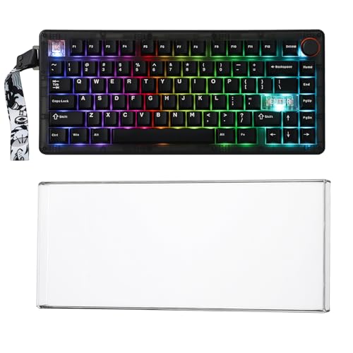 Image of MechLands CIDOO QK75 VIA Programmable 75% Compact Keyboard with KiiBoom Premium Acrylic Transparent Keyboard Dust Cover