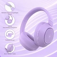 PowerLocus Hybrid Active Noise Cancelling Kopfhörer, 60 Std. Spielzeit Kopfhörer Kabellos, Transparenzmodus Hi-Fi Stereo Wireless Headphones mit Bass-Taste, Faltbares, Mikrofon für Reisen, Handy, PC – Ansicht 4