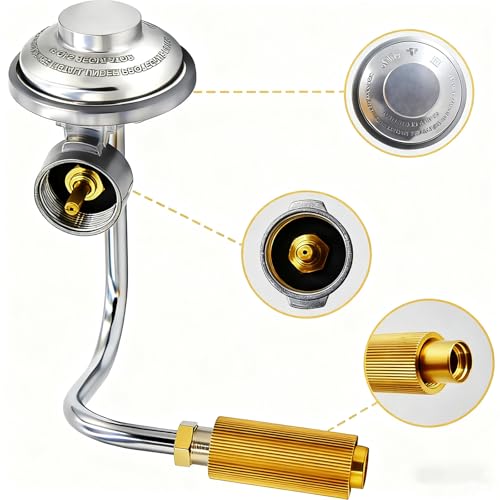 MCAMPAS 1lb Gas Regulator For Coleman Roadtrip Grill Regulator,Compatible with Coleman Regulator Assembly C001, 5010000743. 9942A5251