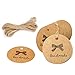100 PCS Handmade Tags Kraft Paper Hang Tags 2'' Round Tags Craft Gift Tags with 100 Feet Natural Jute Twine Perfect for Arts & Crafts DIY Gift Decorations