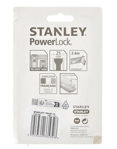 Stanley 0-33-532 10m Micro Powerlock Tape with Blade Armor 10 Stanley 0-33-532 10m Micro Powerlock Tape with Blade Armor - Image 10