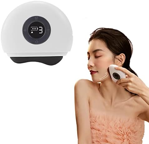 Gua Sha Facial Tools,ZDEER Electric Gua Sha with Heat & Vibration Face Massager,Gua Sha Stone Guasha Tool for Face,Anti-Aging & Wrinkles,Puffiness,Double Chin Reducer,Tension Relief(Black)