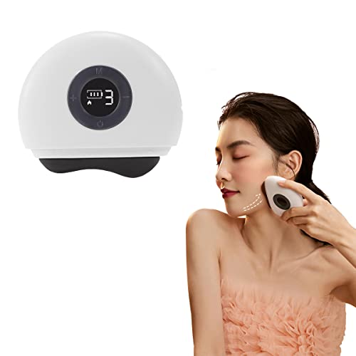Gua Sha Facial Tools,Zdeer Electric Gua Sha With Heat & Vibration Face Massager,Gua Sha Stone Guasha Tool For Face,Anti-Aging & Wrinkles,Puffiness,Double Chin Reducer,Tension Relief(Black) #TOP2