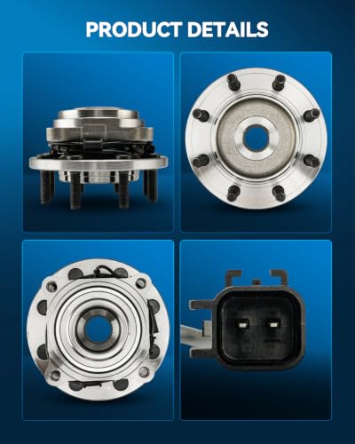 Image of PHILTOP 515206 x2 Front Wheel Bearing Hub Assembly for Ram 2500 /3500