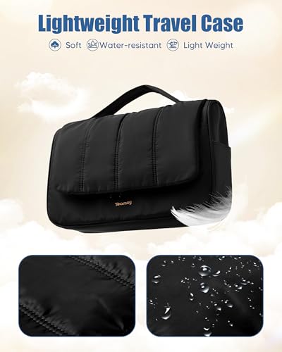 Teamoy Aufbewahrungstasche Kompatibel mit Dyson Airwrap Zubehör, Tragbarer Dyson Airwrap Tasche für Airwrap Multi-Styler, Lang, Schwarz