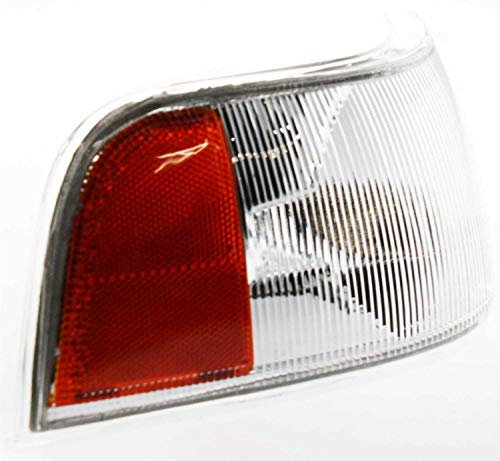Evan Fischer Corner Light Compatible With 1998 Volvo S90 / V90 Plastic Clear & Amber Lens Passenger Side #TOP2