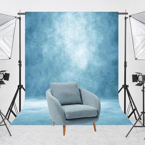 Image of Abstract Photography Backdrop for Photoshoot 6x8ft, Light Blue,No Stand
