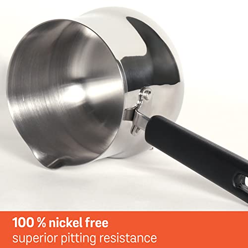 Meyer Nickel Free Stainless Steel Mini Pot | Milk Pan, Tea Pan Stainless Steel, Milk Pan Induction Base | Chai Pan | Small Saucepan | Milk Boiling... - Image 5