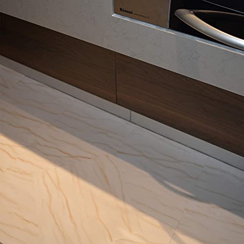 auxua Peel and Stick Floor Tile White Marble Vinyl Flooring 12"x 12" Durable Waterproof Non-Slip Granite Vinyl Tiles Self Adhesive Removable for Kitchen Living Room Bedroom Bathroom 12 Pcs