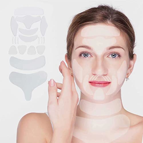 Rinycwa Anti-Wrinkle Pads - Silicone Face Patches, Neck Wrinkle Patch