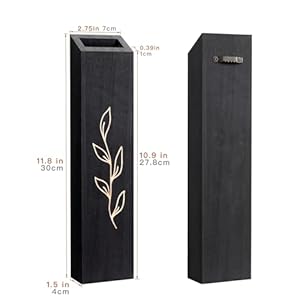 Wood Wall Planter, Farmhouse 4 Pack Indoor Pocket Wall Vases Decor for Living Room Bedroom Dried Flowers Faux Greenery Plants (Black) Wood Wall Planter Farmhouse 4 Pack Indoor Pocket Wall Vases Decor for Living Room Bedroom Dried Flowers Faux Greenery Plants Black