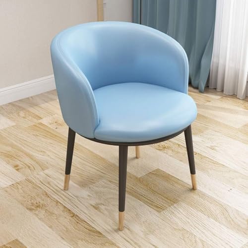 Chaises de salle à manger bleues pour ordinateur de bureau et salon de coiffure