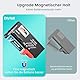 Dlyfull Batterietester Pro mit Magnet-Halterung gegen Herausfallen – Batterie Tester für AA, AAA, C, D, 9V & 1.5V Knopfzellen – Präzises Batterieprüfgerät ohne Strom