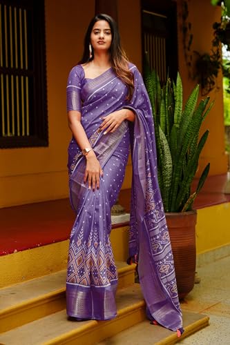 MIRCHI FASHION purple silk navratri saree – image 5