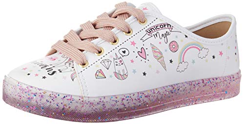 Sapato Casual Napa Unicornio, Molekinha, Meninas, Branco, 22