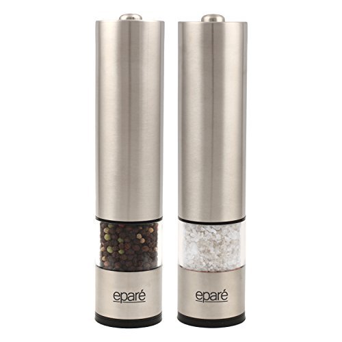 Buy Eparé Battery Operated Salt and Pepper Mill and Grinder Online at