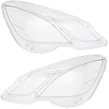 1 Pair Headlight Lampshades, Headlamp Lens Cover for Mercedes-Benz W212 E350 E500 E63 2009-2013, Driver Side and Passenger Side Headlamp Lampshade Replacement OE A2128209661, A2128209561