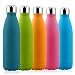 Produktbild Trinkflasche Edelstahl Wasserflasche,Solocil 500ml Vakuum-isolierte Trinkflasche Pulverlackierung Kratzfestigkeit 24Std Kühlen&12 Std Warmhalten BPA frei für Camping,Wandern,Reisen,Yoga,Auto und Büro