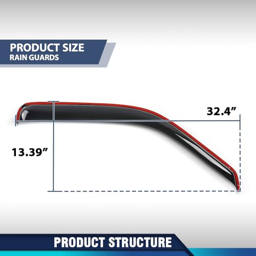Image of PIT66 in-Channel Auto Vent Window Visors 2 pcs