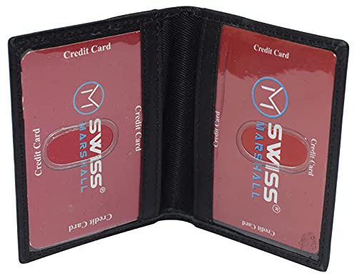 RFID Blocking Slim Thin Leather Credit Card Id Mini Wallet Holder Bifold Driver's License Safe