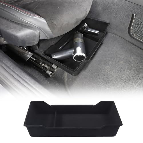 Fgtagtal Under Seat Storage Box Compatible with Toyota Supra GR A90 A91 MK5 2019-2025, ABS Driver Passenger Underseat Storage Tray Organizer, Auto Interior Storage Accessories