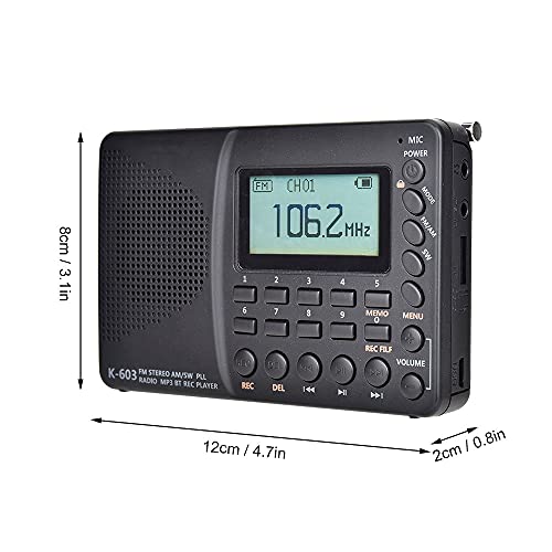 Draagbare AM FM-Radio Digitale Kortegolfradio Mini Digitale Radio Met Bluetooth Speel Mp3 En Antenne Ingebouwde Luidsprekerondersteuning TF-Kaart Voor Keuken Woonkamer - Image 3