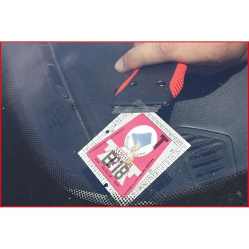 KS Tools 907.2242 Plakettenschaber, 40mm Rot