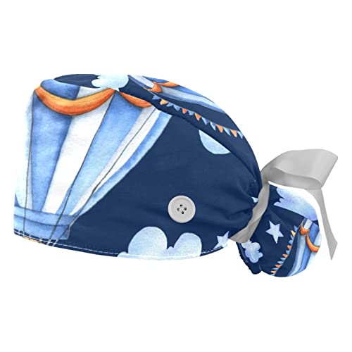 Chapeaux bouffants Nuages et Ballon JDEZ casquettes de travail mixtes