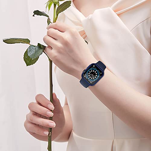 FITA [4 Piezas protección Carcasa Compatible con Apple Watch Series SE/6/5/4 44MM, TPU protección de Pantalla Cubierta Completa protección de Pantalla Compatible con iWatch SE/6/5/4 (44mm)